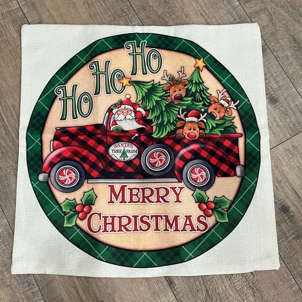 Clearance ~Festive Holiday Pillow Cover - Red and White 🎄🆕⭐️A 2 For $14 Item ⭐️